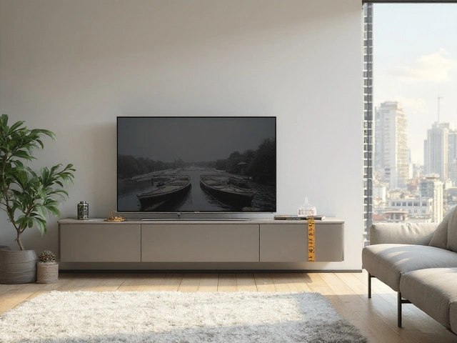 Optimale Größe für einen Fernsehschrank zu einem 65‑Zoll‑Fernseher