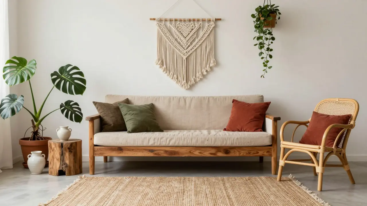 Boho-Wohnzimmer einrichten: Natürlichkeit und Freiheit im Wohnbereich