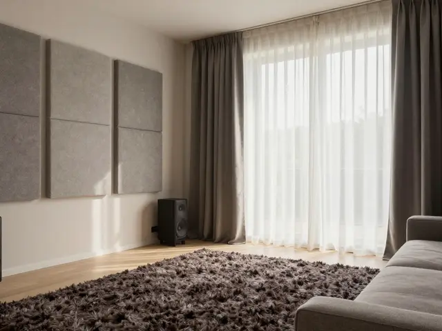 Akustik im Wohnzimmer: Teppiche, Paneele und Vorhänge - So verbessern Sie die Raumklänge